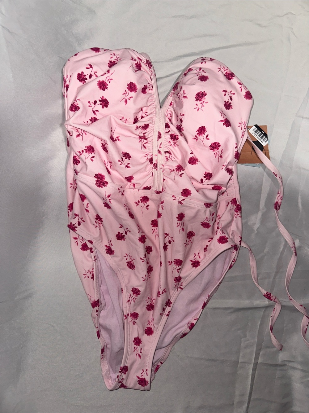 Shade & Shore Pink Floral One-Piece Swimsuit